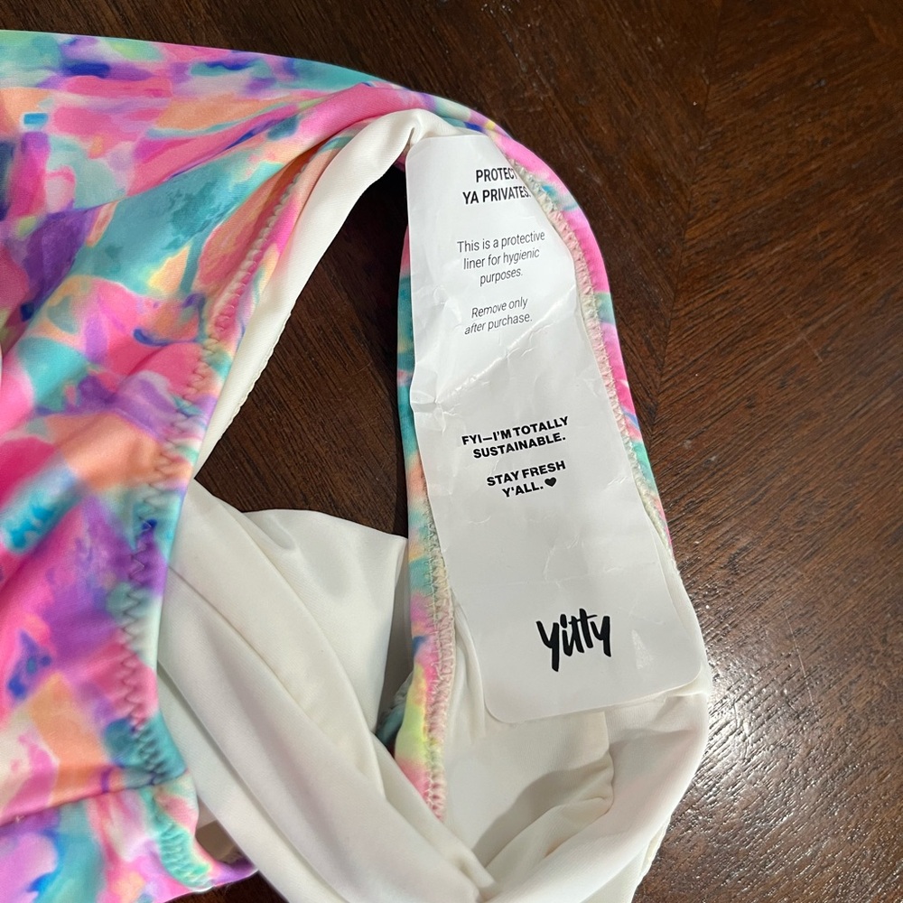 YITTY FABLETICS S Swimsuit Demi Pink Bubble Gum Shaping One Piece Vibrant NWT - Picture 13 of 13